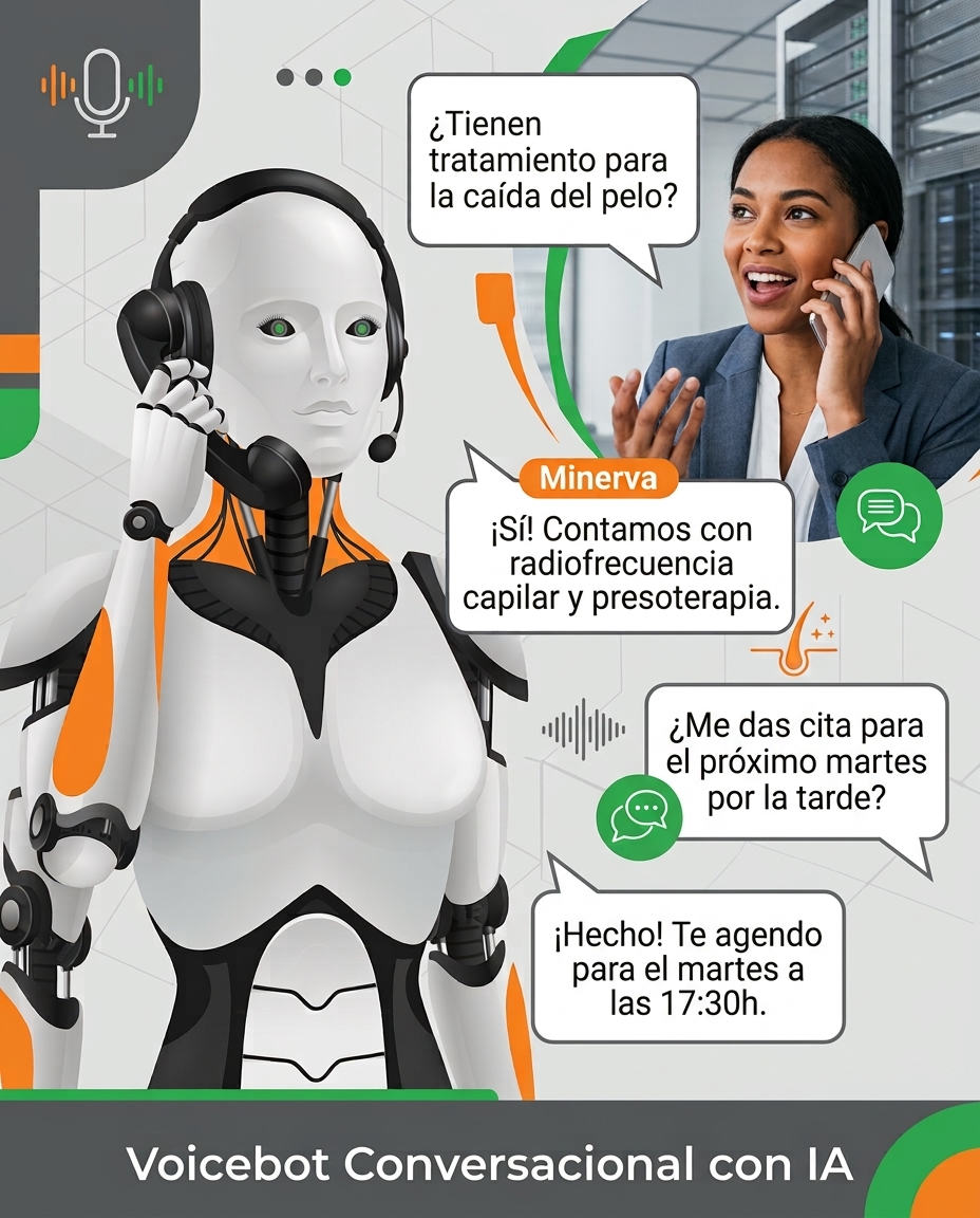 Voicebot Conversacional con IA para Empresas